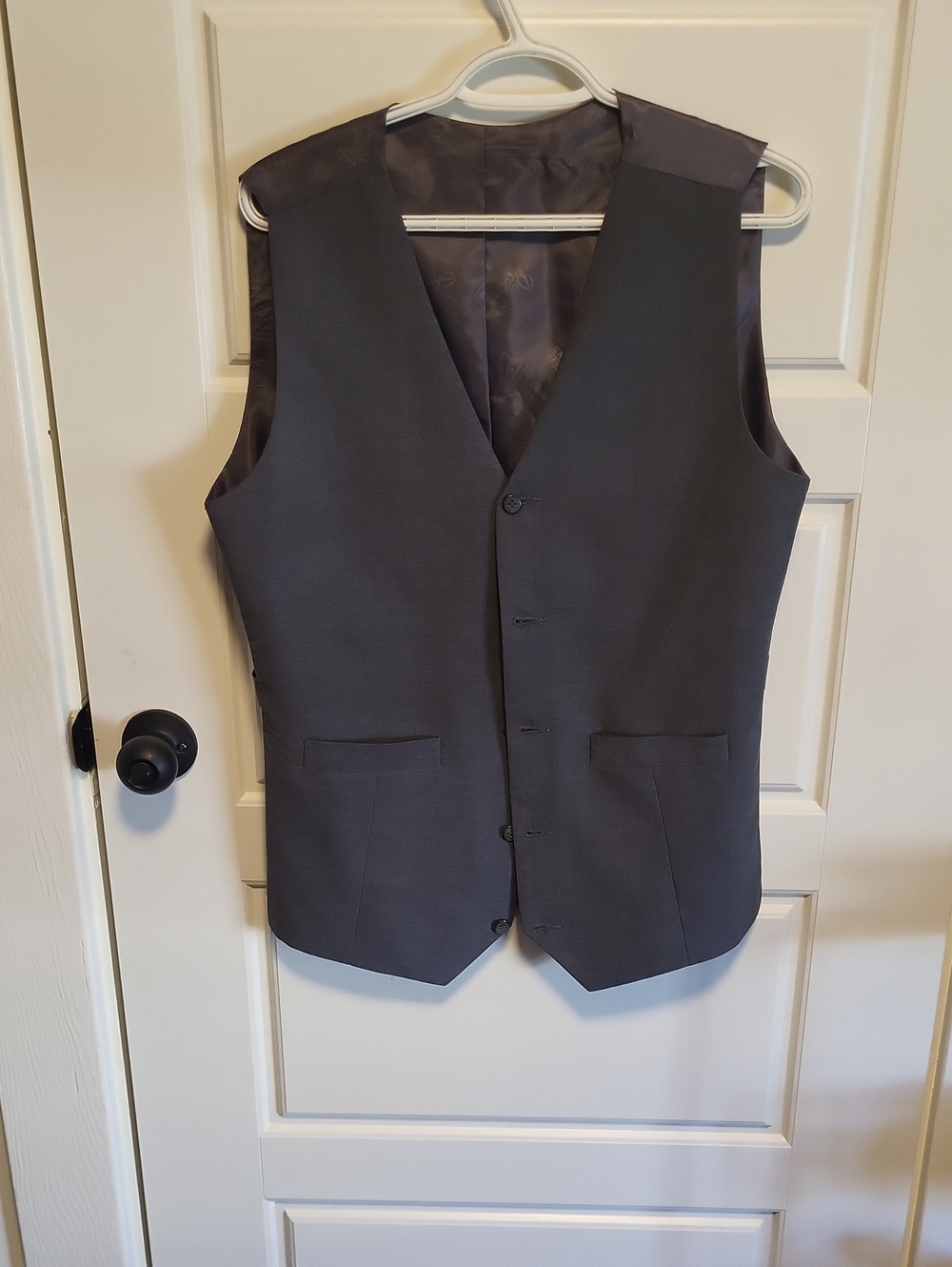 Dondup Charcoal Gray Men's Dress Vest